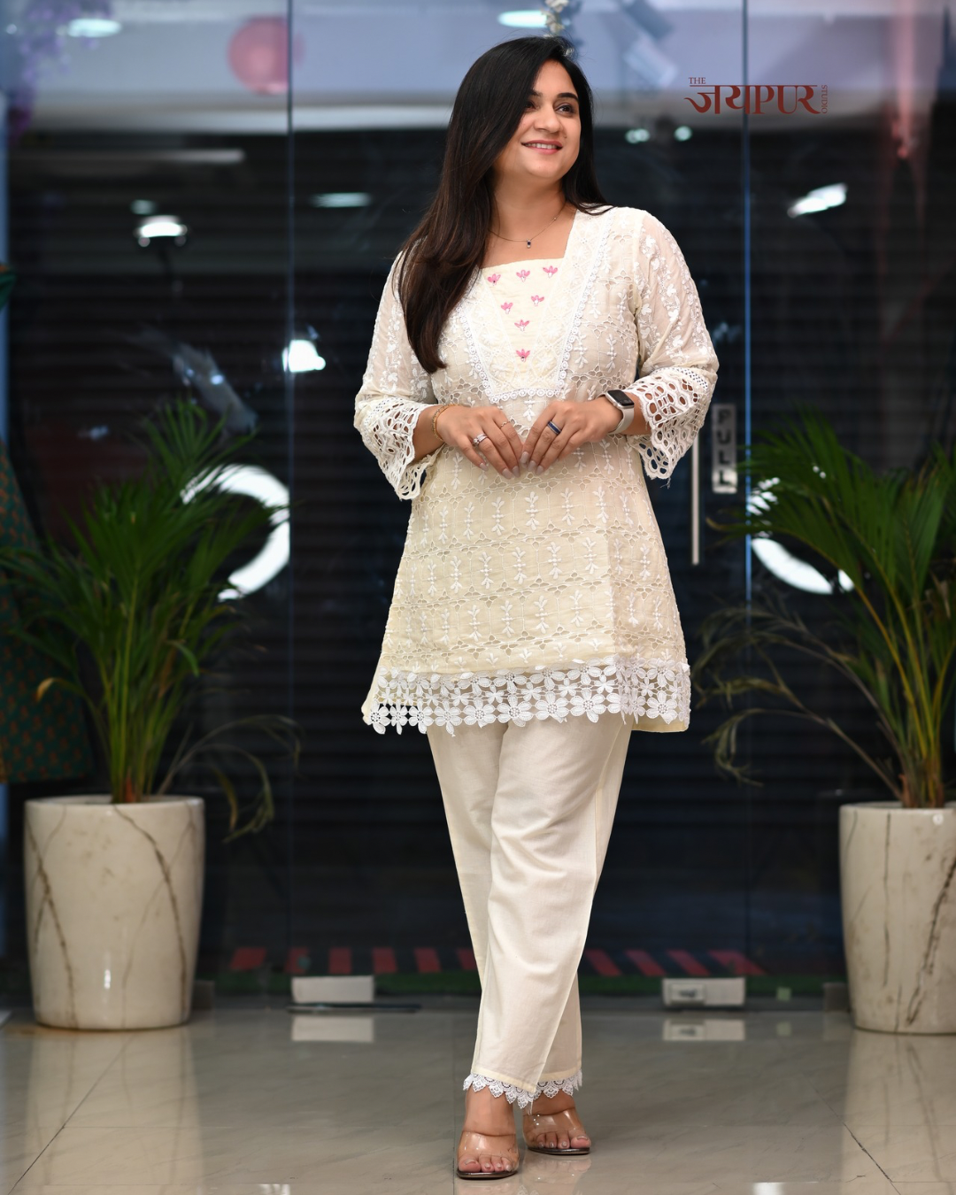 Shakira Sciffili Cotton Coord Set - The Jaipur Studio