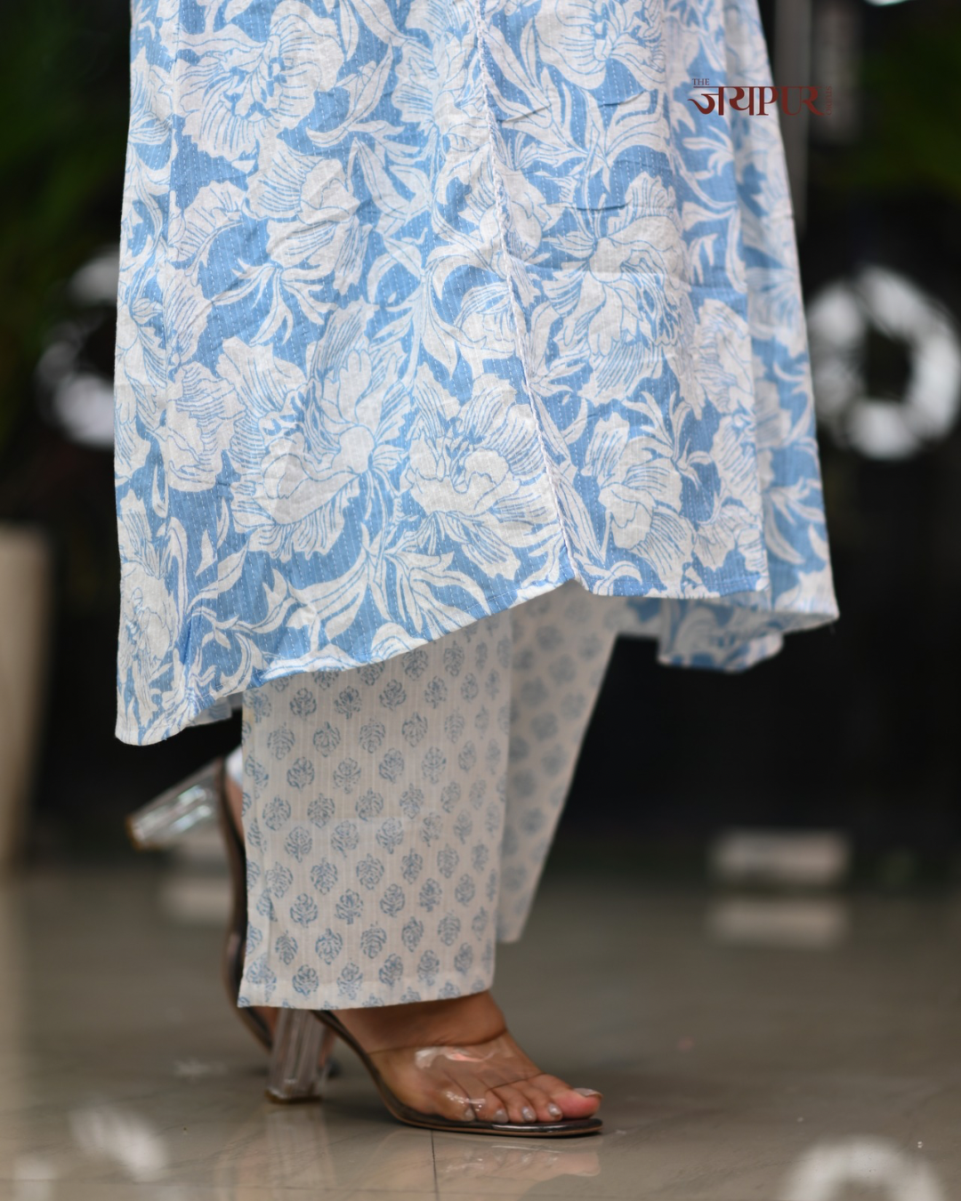 Hanika Cotton A-line Plazo Coord Set - The Jaipur Studio