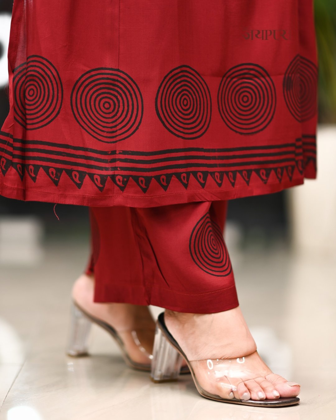 Shubha Muslin A-line plazo Coord Set - The Jaipur Studio