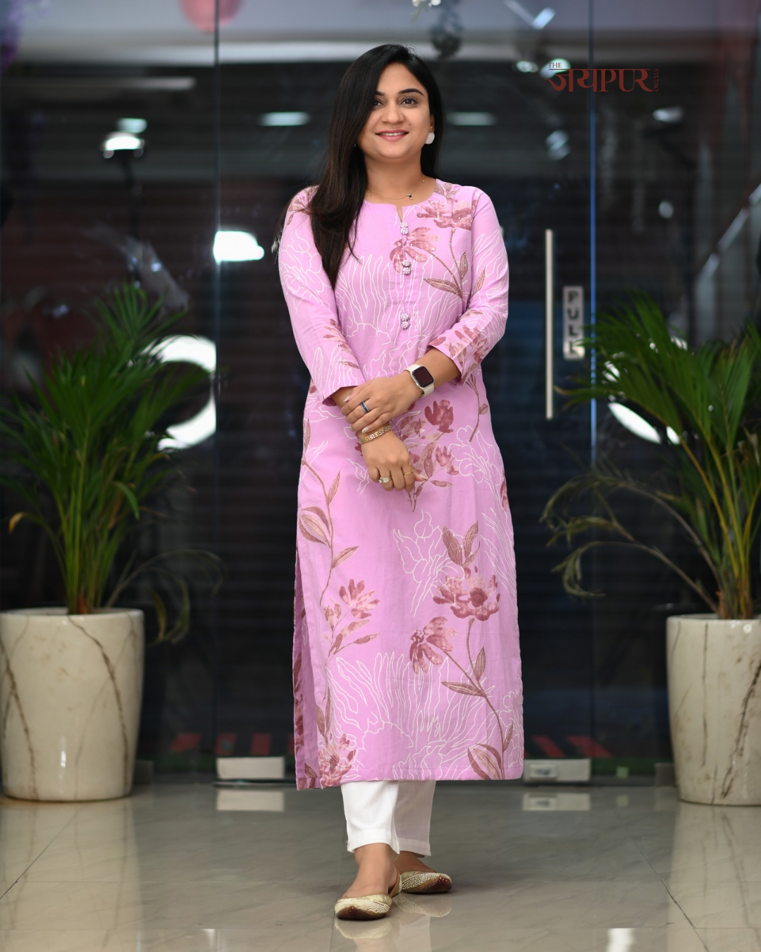 Zoya Casual Cotton straight Kurta - The Jaipur Studio