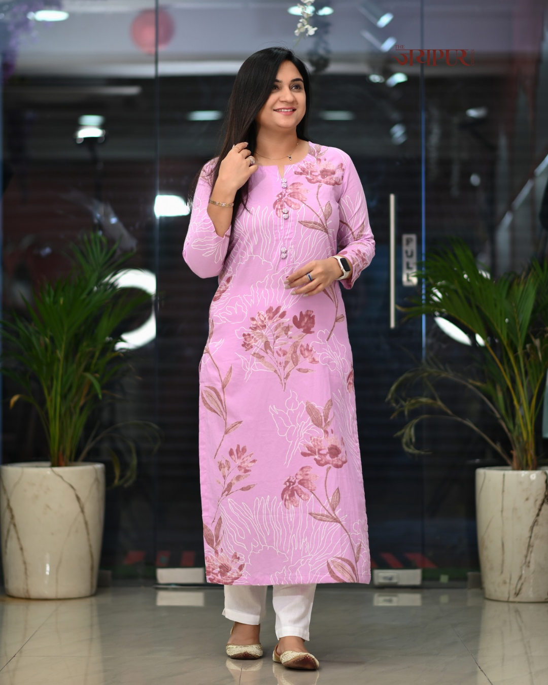 Zoya Casual Cotton straight Kurta - The Jaipur Studio