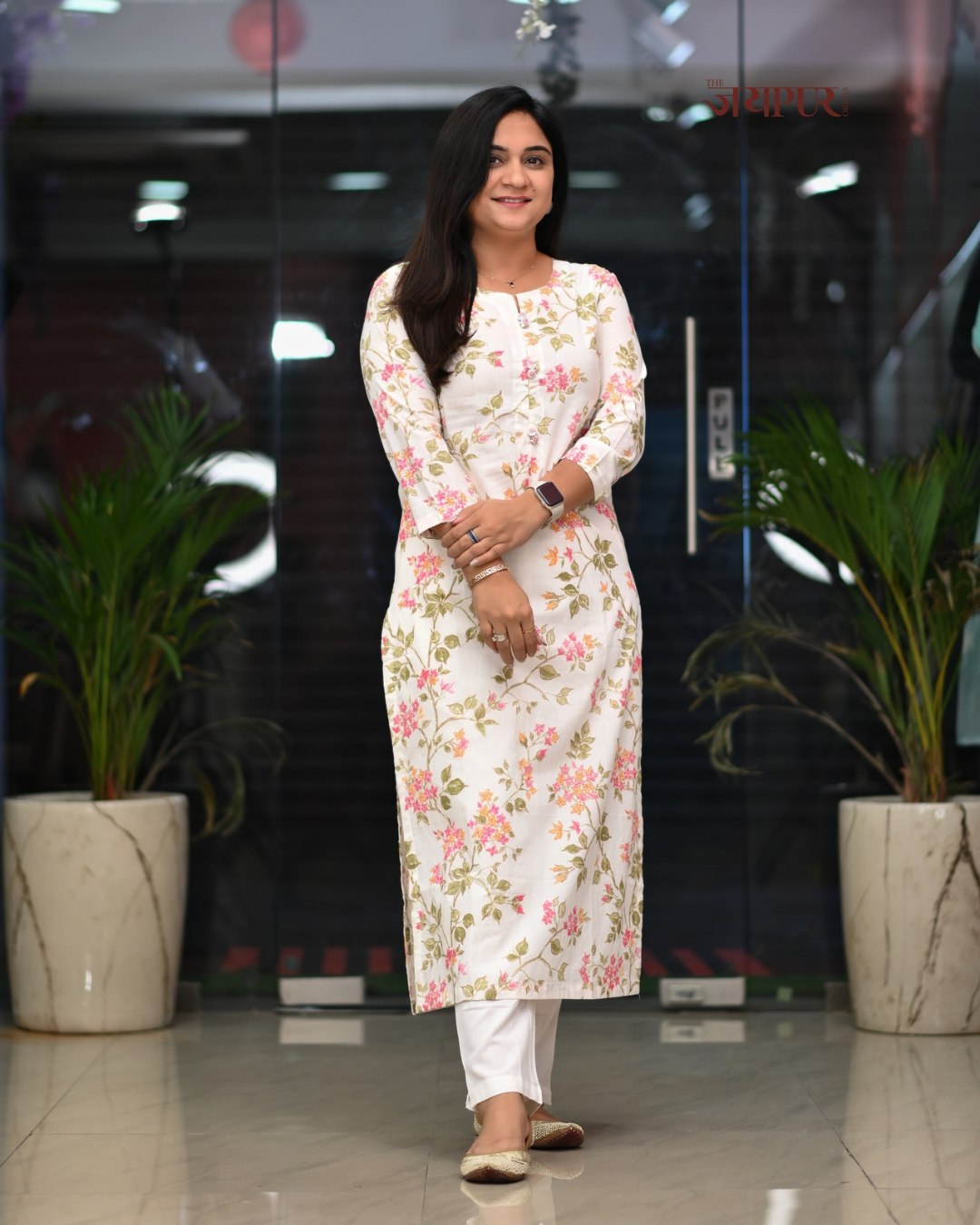Zoya Casual Cotton straight Kurta - The Jaipur Studio