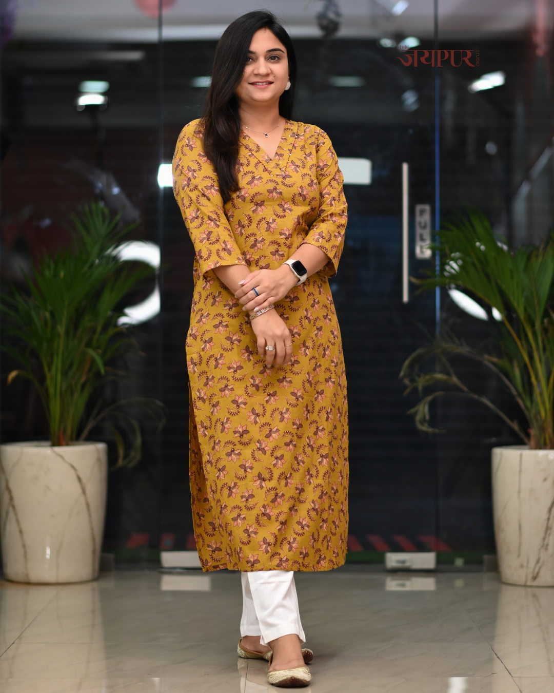 Zoya Casual Cotton straight Kurta - The Jaipur Studio
