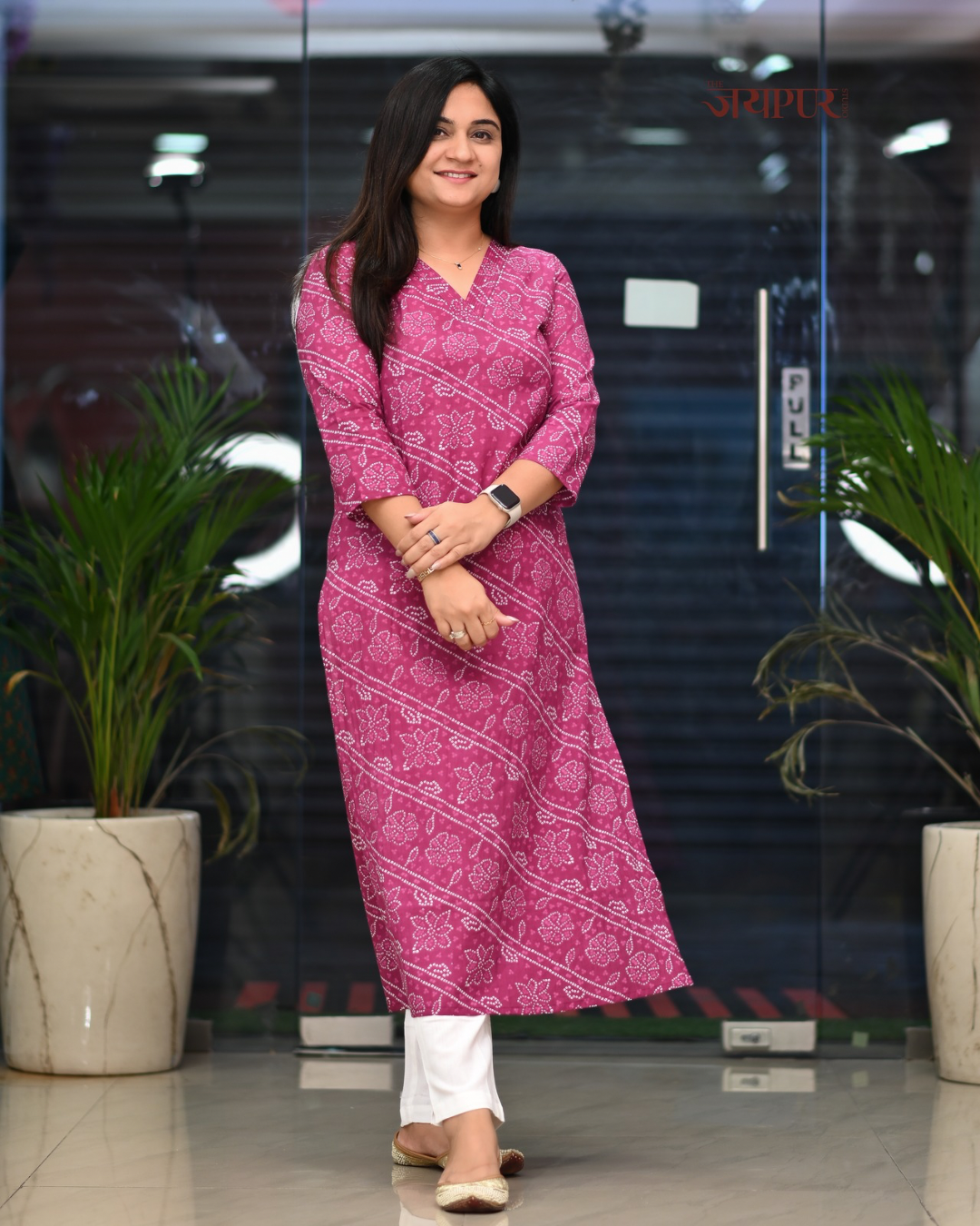 Zoya Casual Cotton straight Kurta - The Jaipur Studio