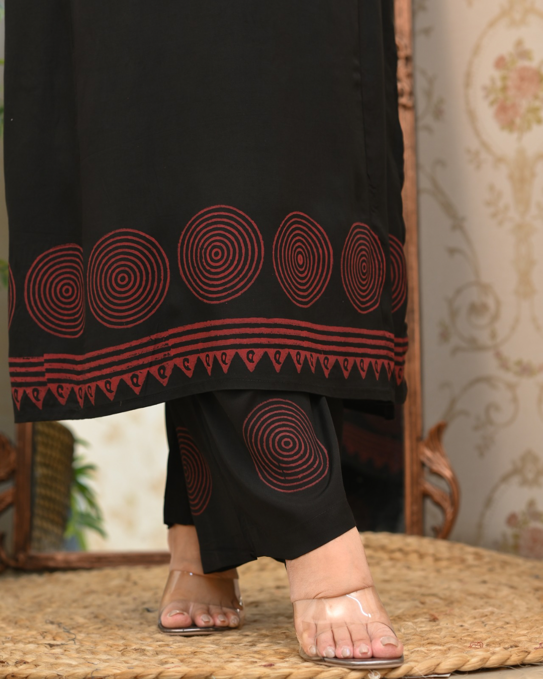 Shubha Muslin A-line plazo Coord Set - The Jaipur Studio