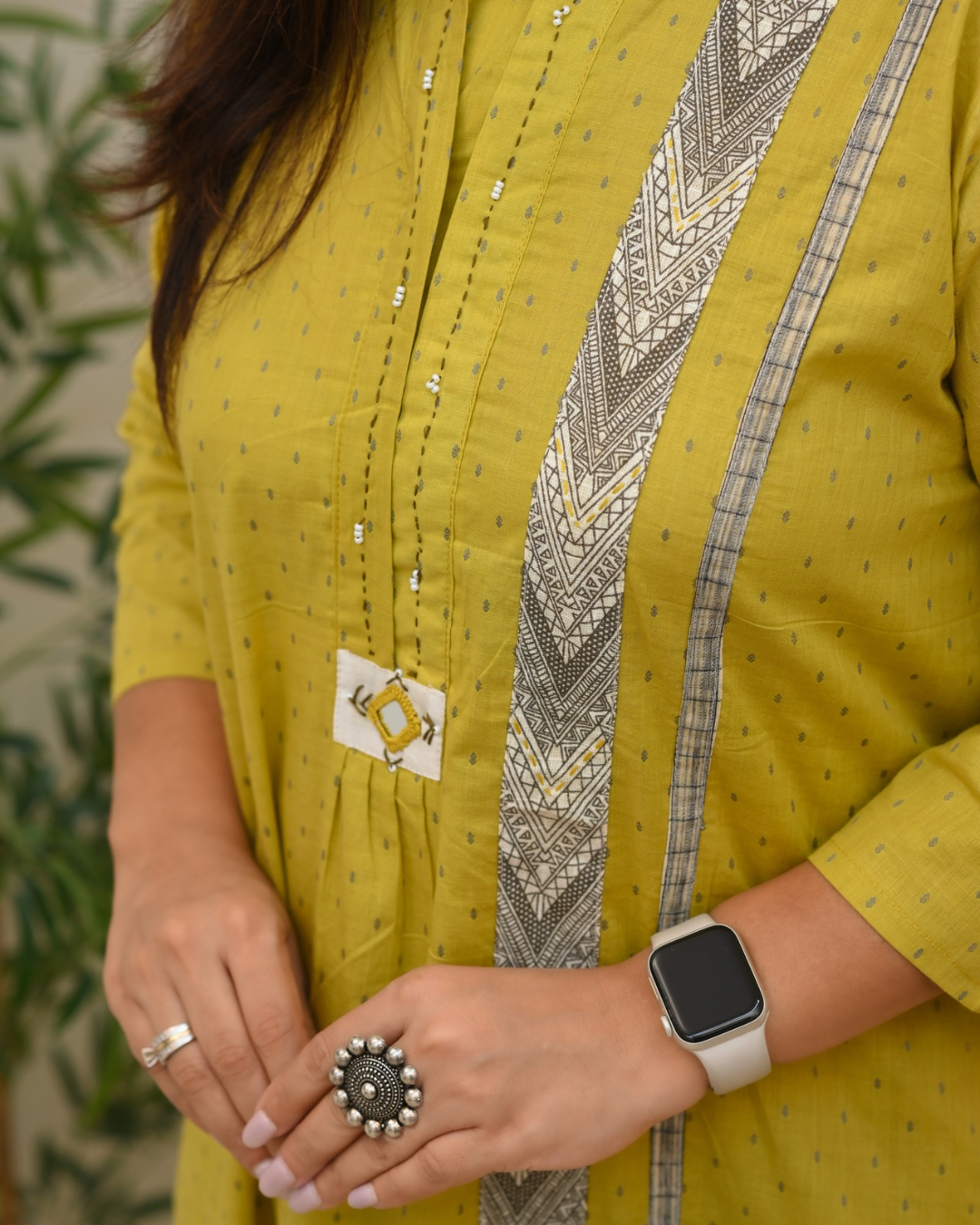 Easha Cotton A-line Plazo Coord Set - The Jaipur Studio