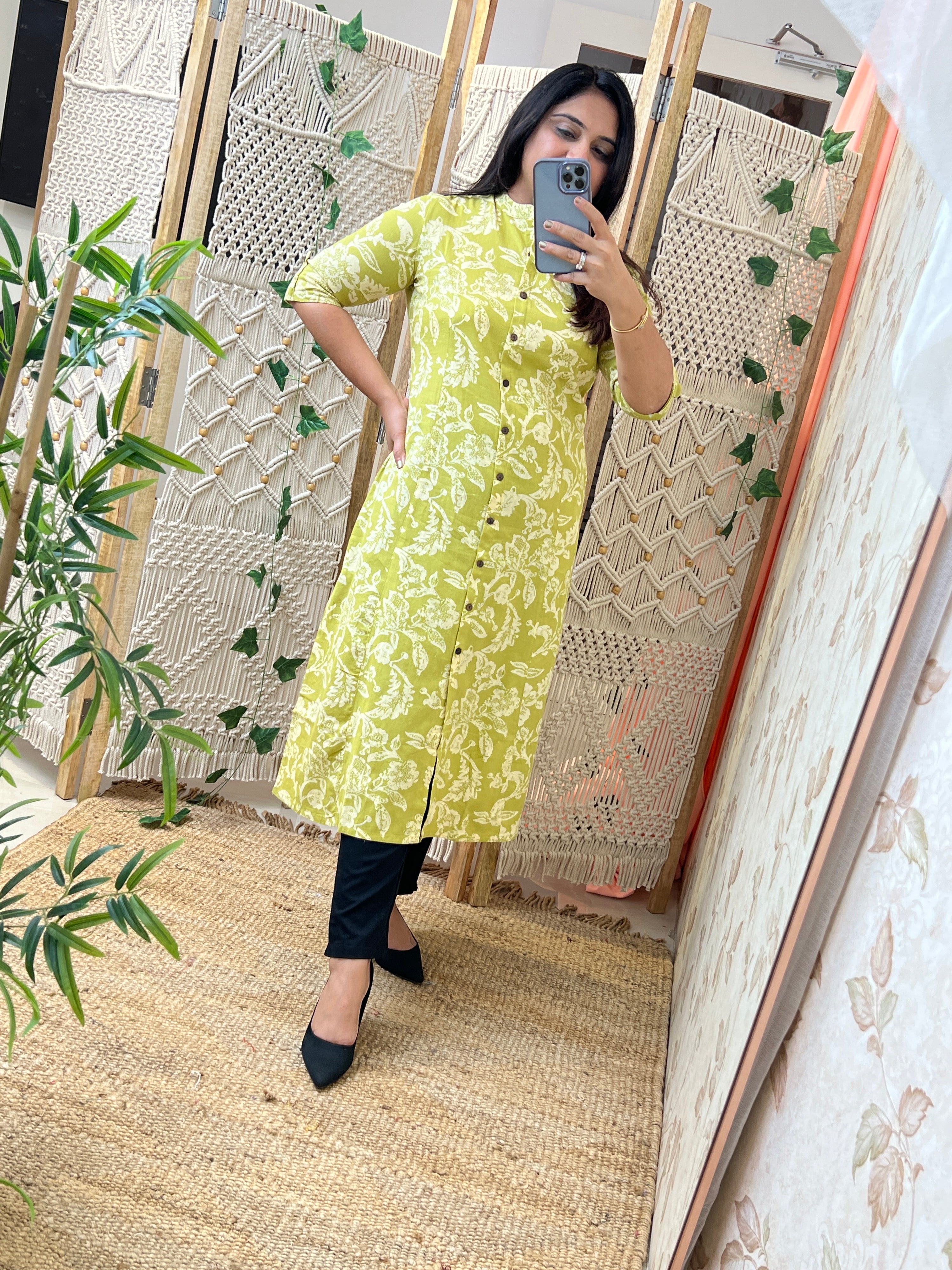 Comfortable Casual A-line Kurta With pocket - The Jaipur Studio