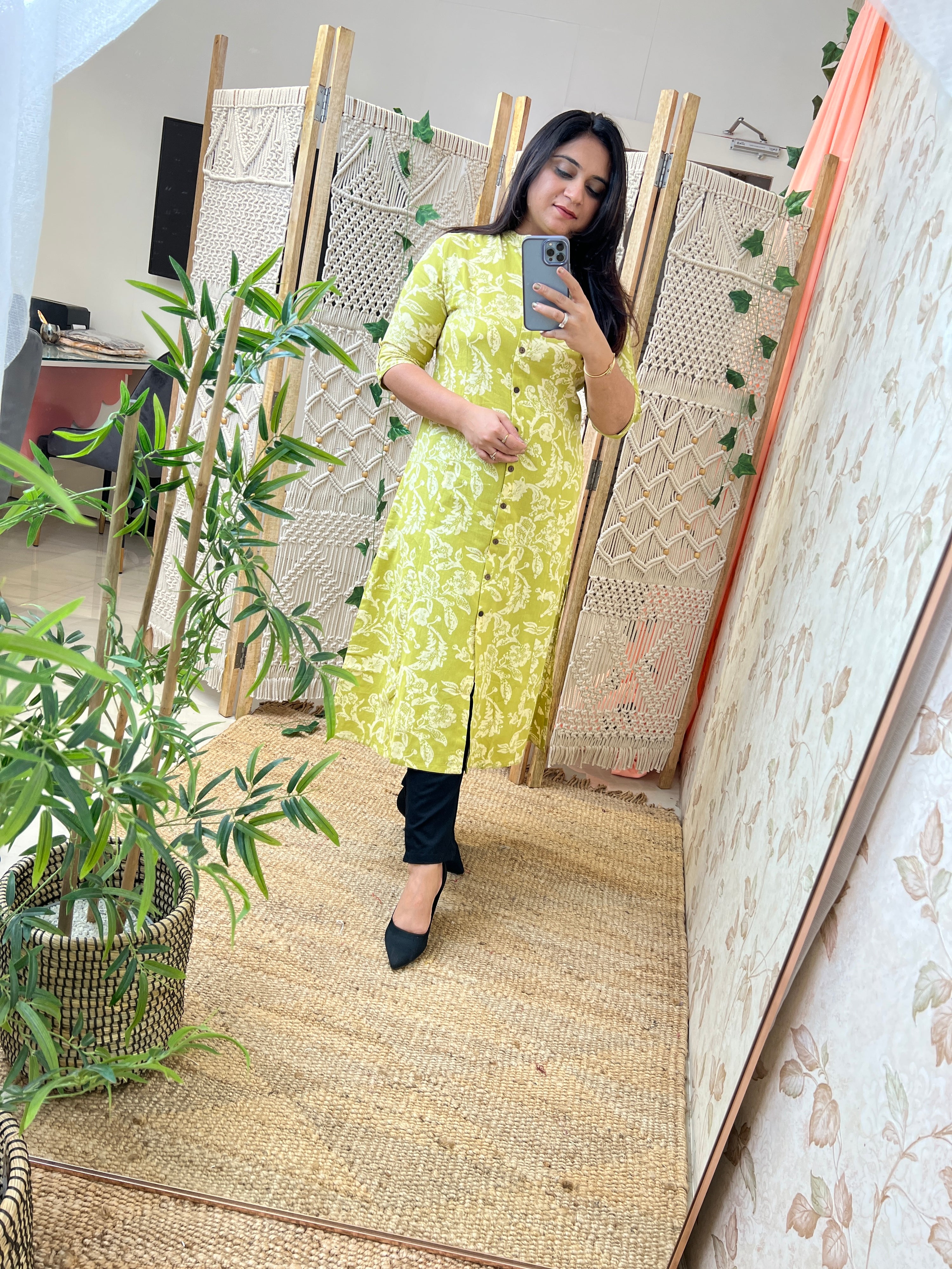 Comfortable Casual A-line Kurta With pocket - The Jaipur Studio