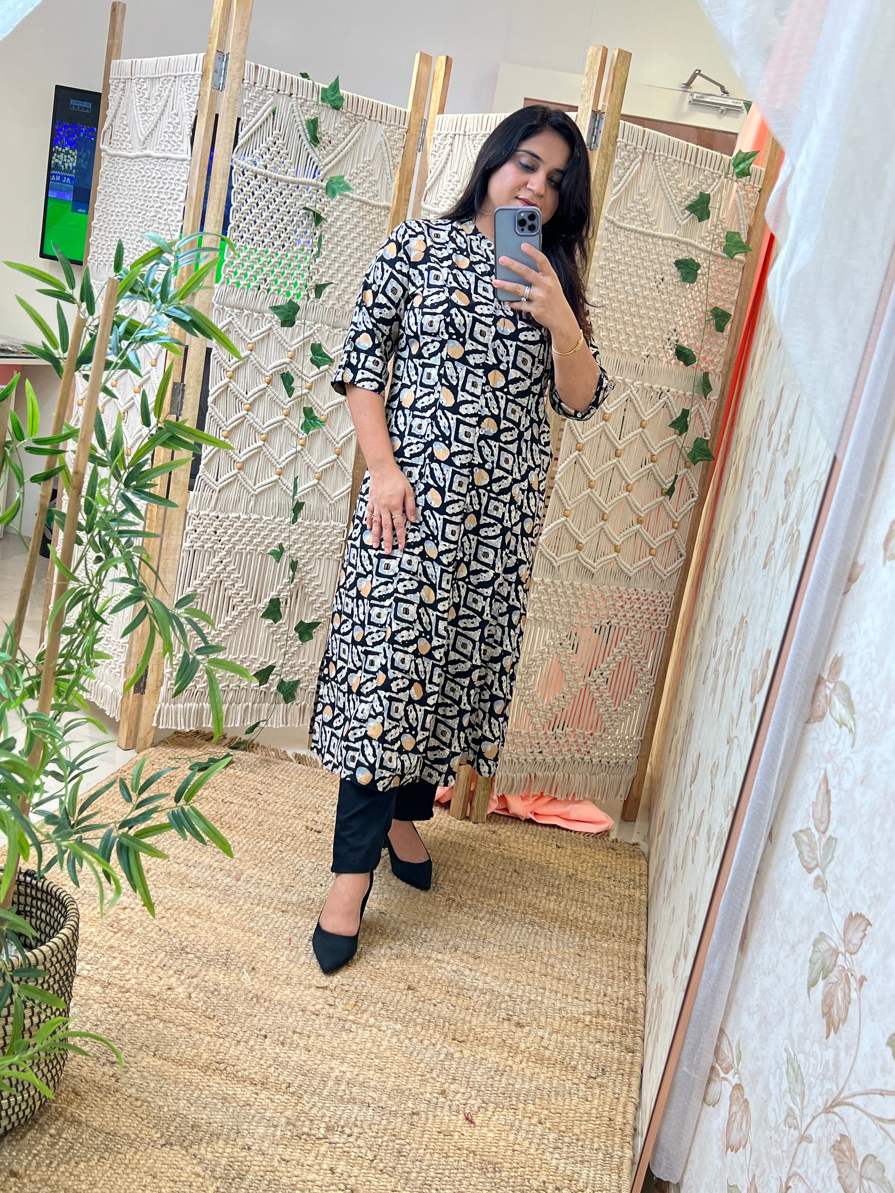 Comfortable Casual A-line Kurta With pocket - The Jaipur Studio