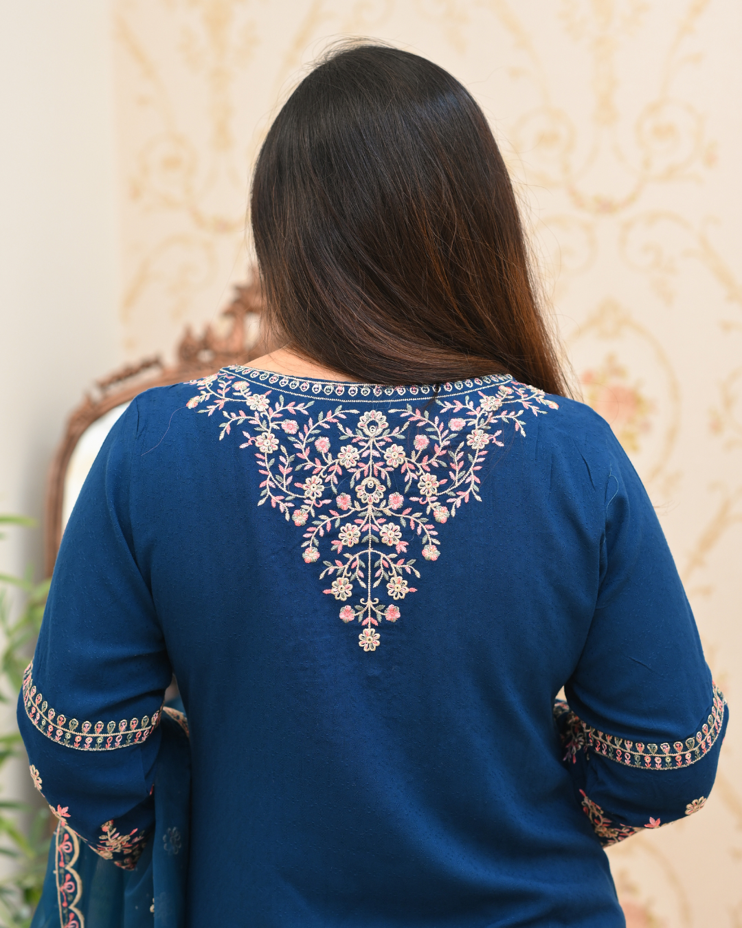 Sohanika Rayon Embroidered Straight Suit - The Jaipur Studio