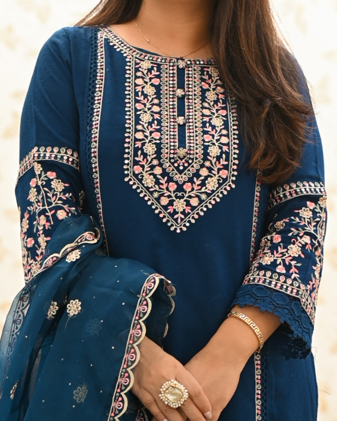 Sohanika Rayon Embroidered Straight Suit - The Jaipur Studio