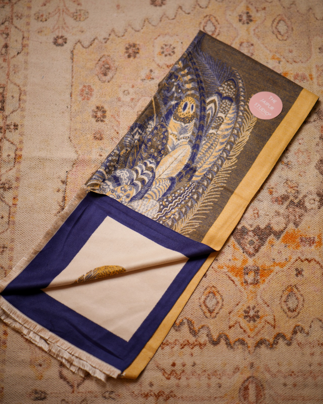 Woollen Printed Shawls for Winter - The Jaipur Studio