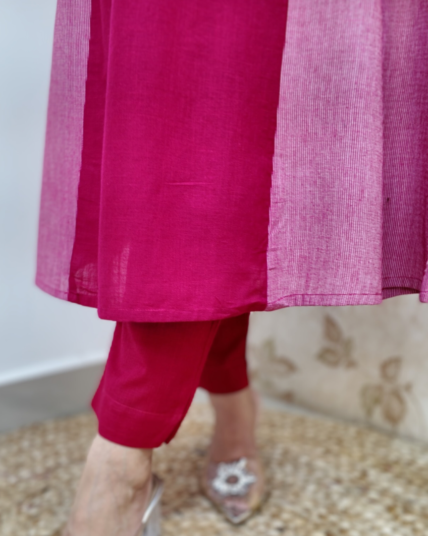 Kanya Handloom Embroidered Pant Set - The Jaipur Studio