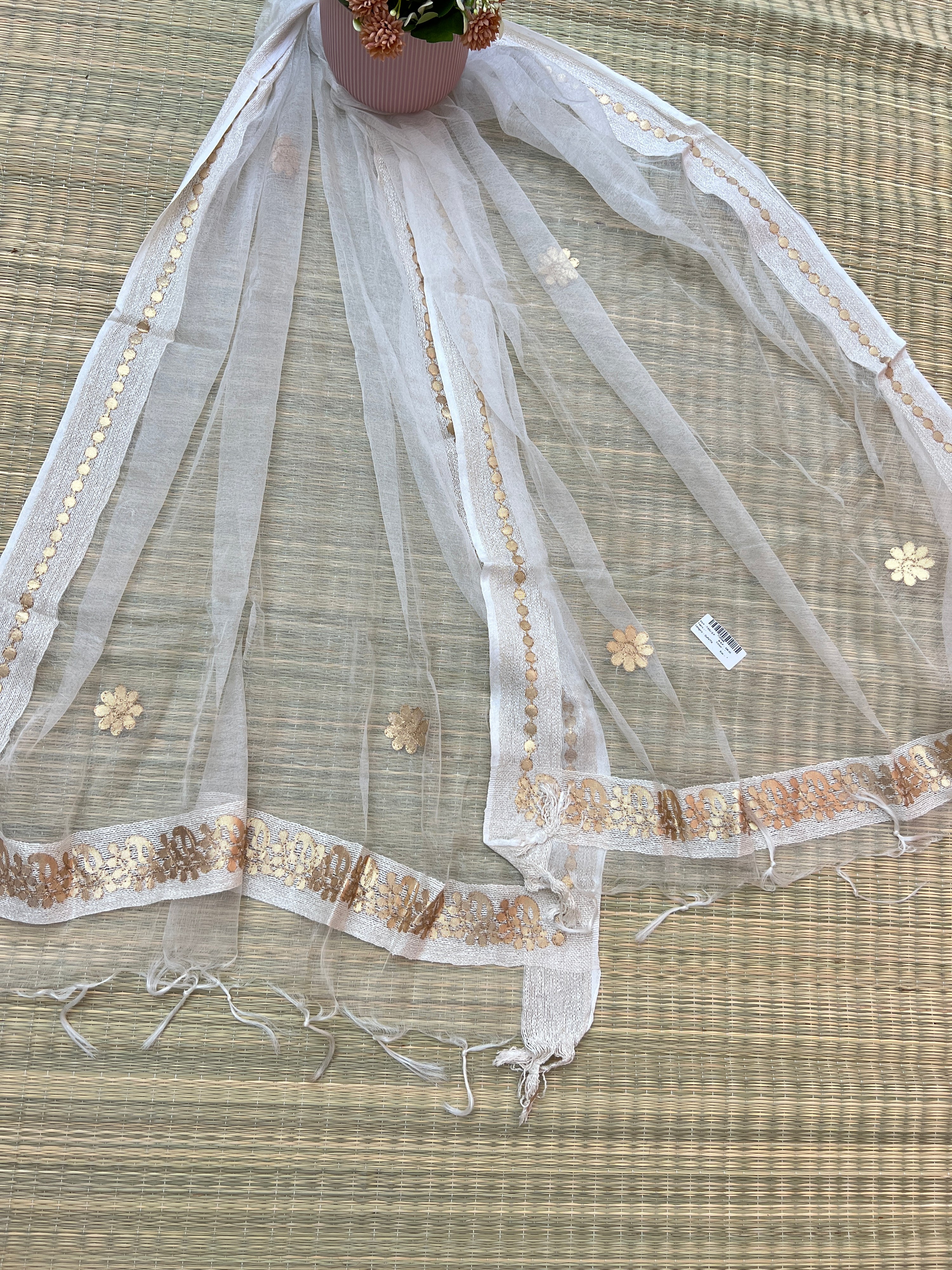 Beautiful Tissue Dupatta With Gotta Work - The Jaipur Studio