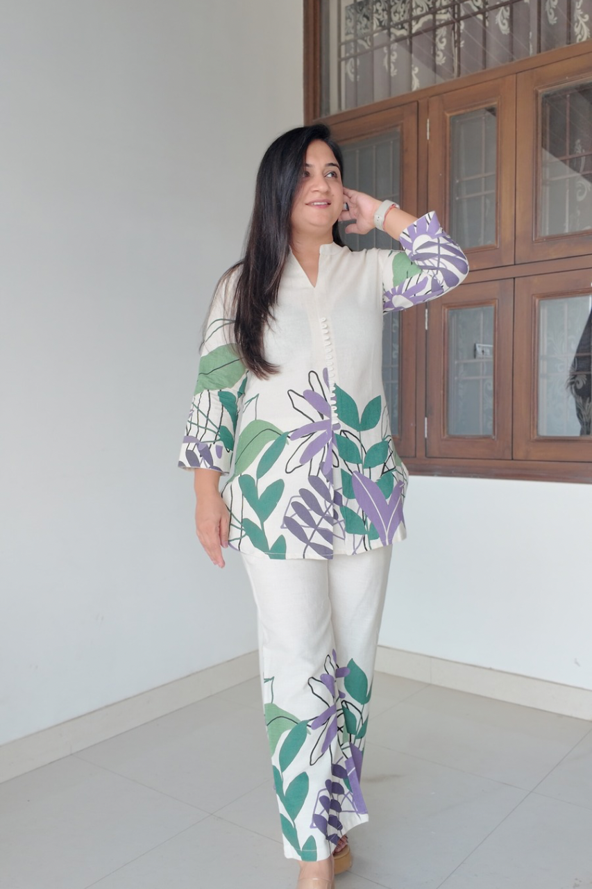 Emmi Summerish Cotton Floral Coord Set - The Jaipur Studio
