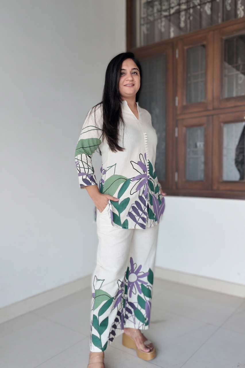 Emmi Summerish Cotton Floral Coord Set - The Jaipur Studio