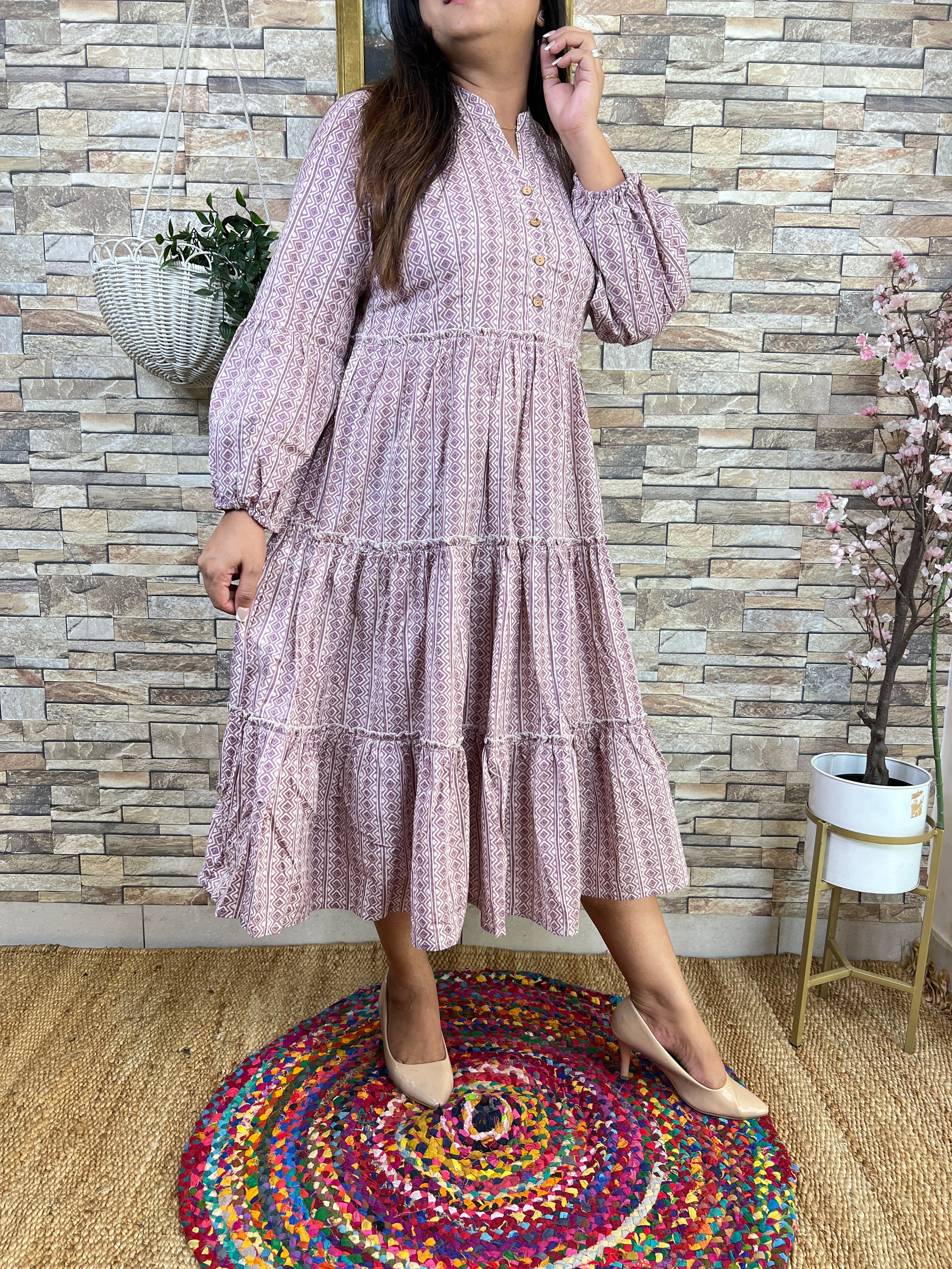 Cotton Casual Frill Dress - The Jaipur Studio
