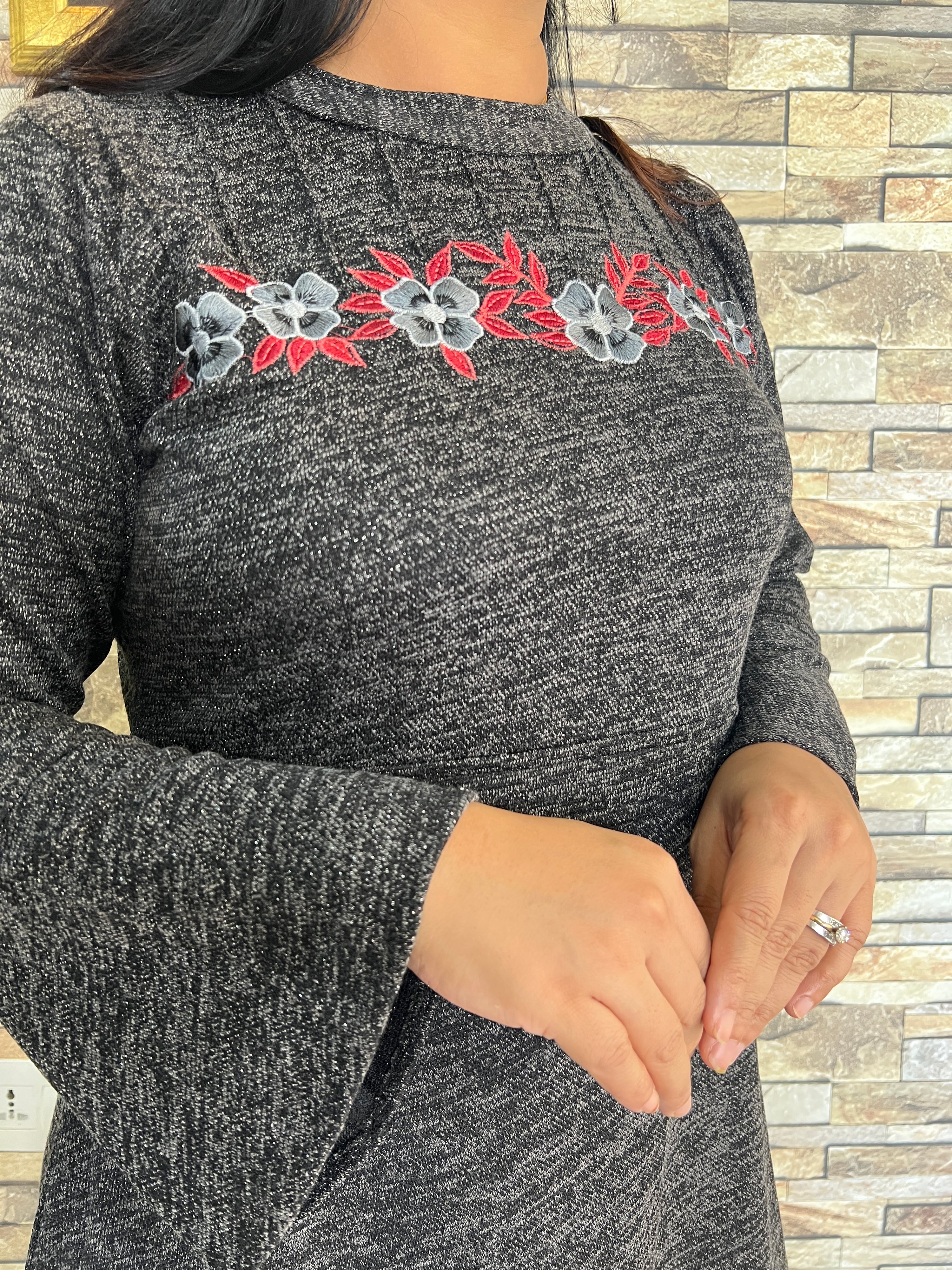 Woollen Short Dress - The Jaipur Studio