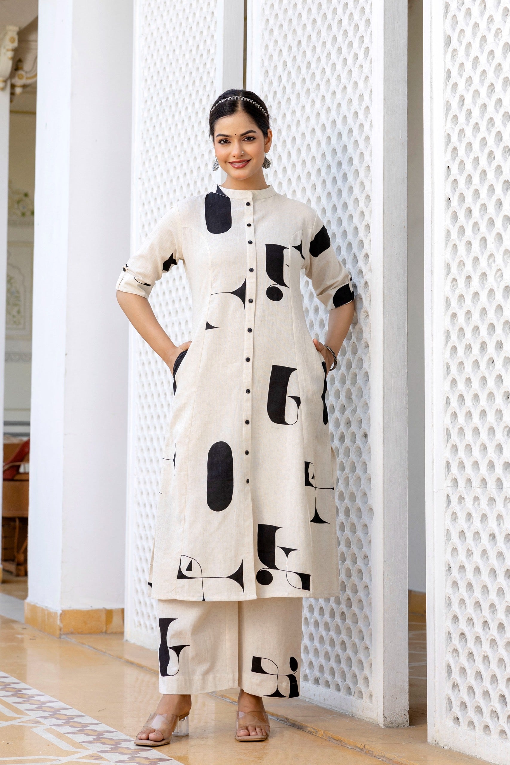 Varisha Cotton A-line Coord Set - The Jaipur Studio
