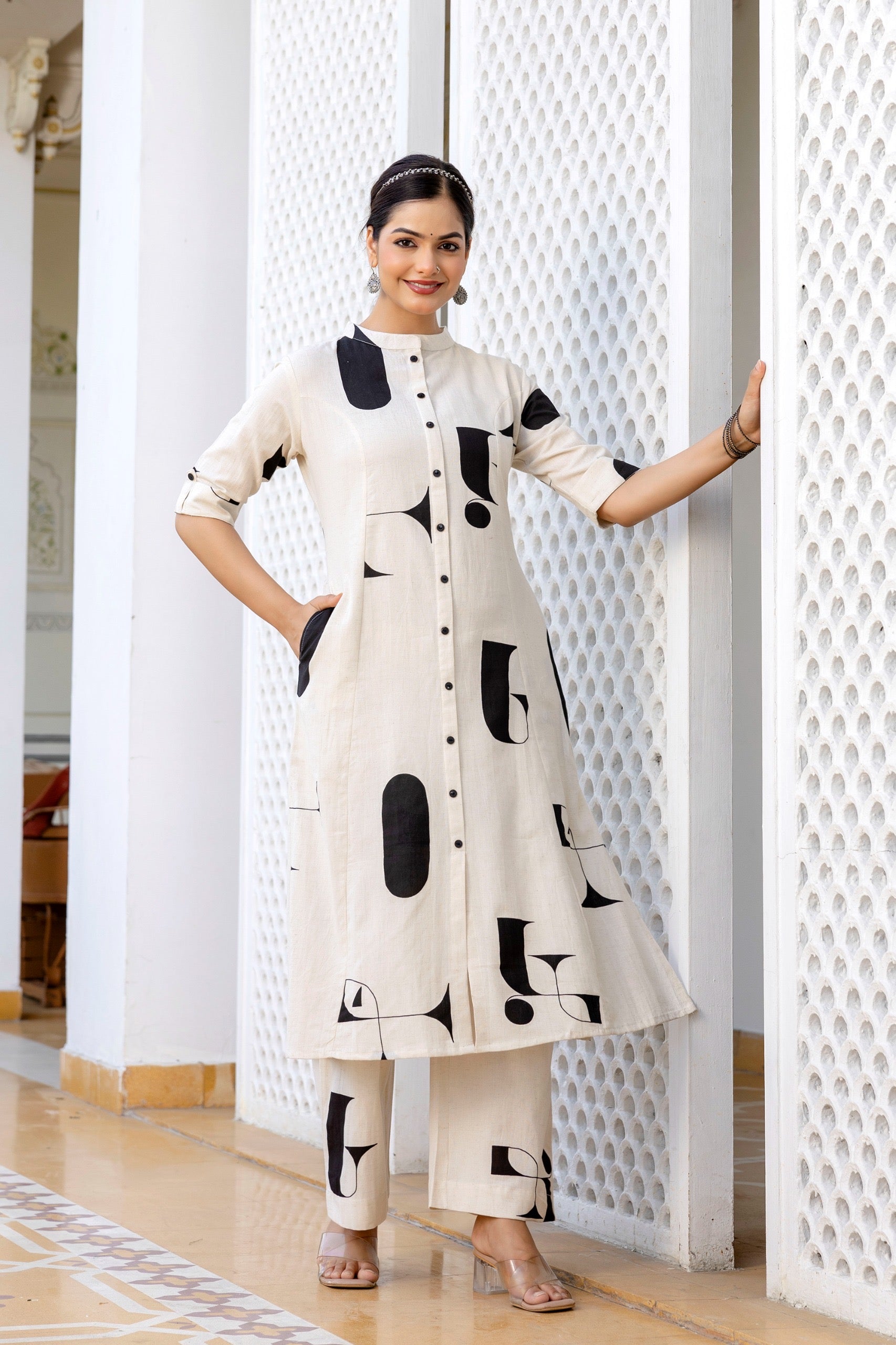 Varisha Cotton A-line Coord Set - The Jaipur Studio