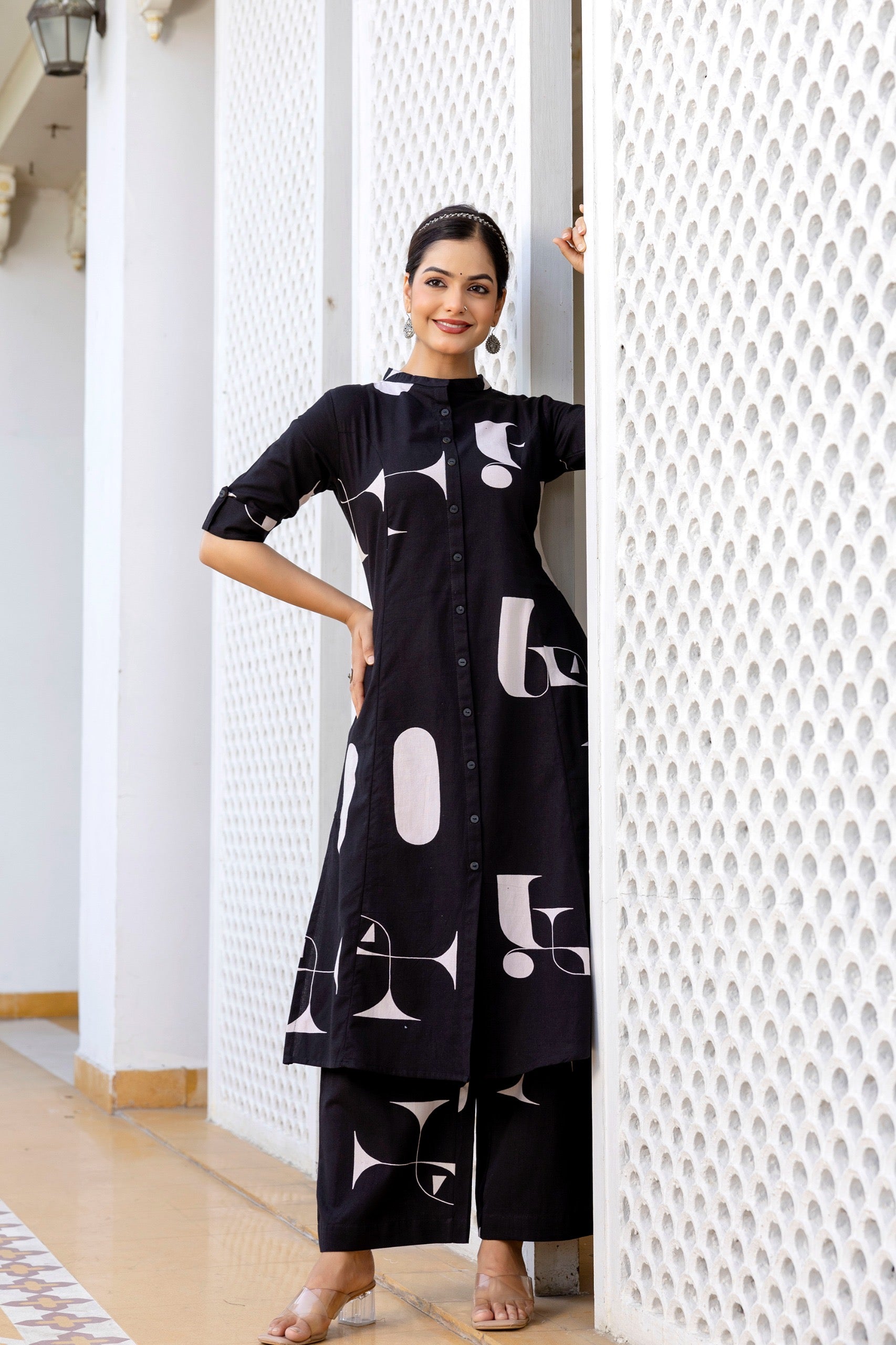 Varisha Cotton A-line Coord Set - The Jaipur Studio