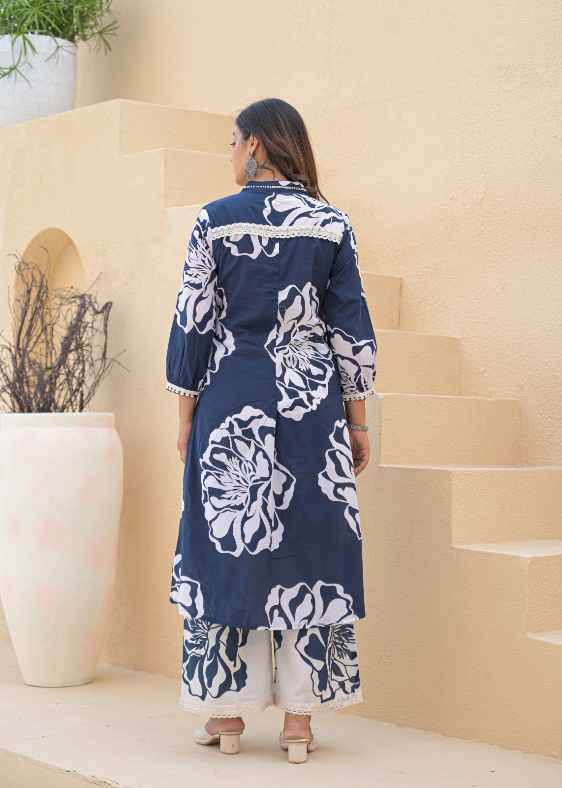 Mishika Cotton A-line Coord set - The Jaipur Studio