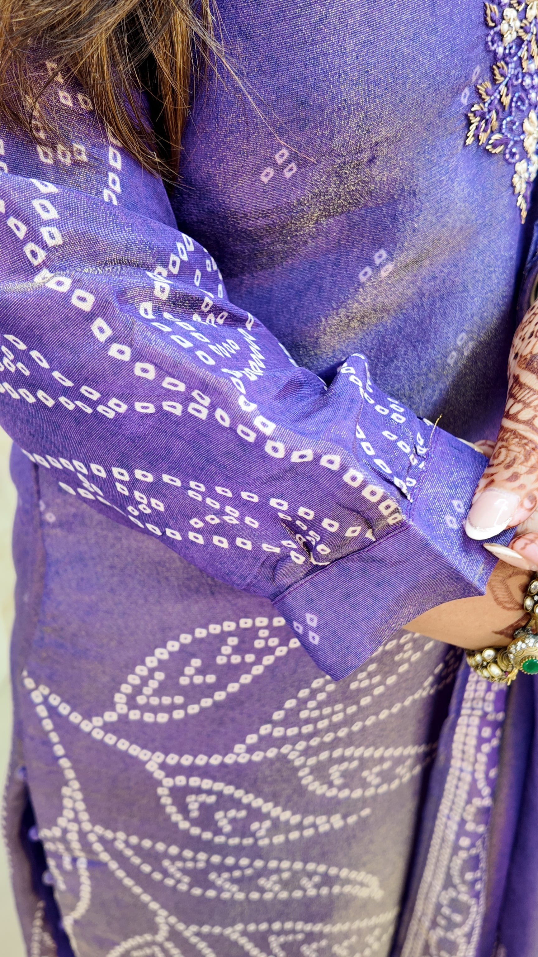 Noor Tissue Shimmer Embroidered Festive Pant Set - The Jaipur Studio