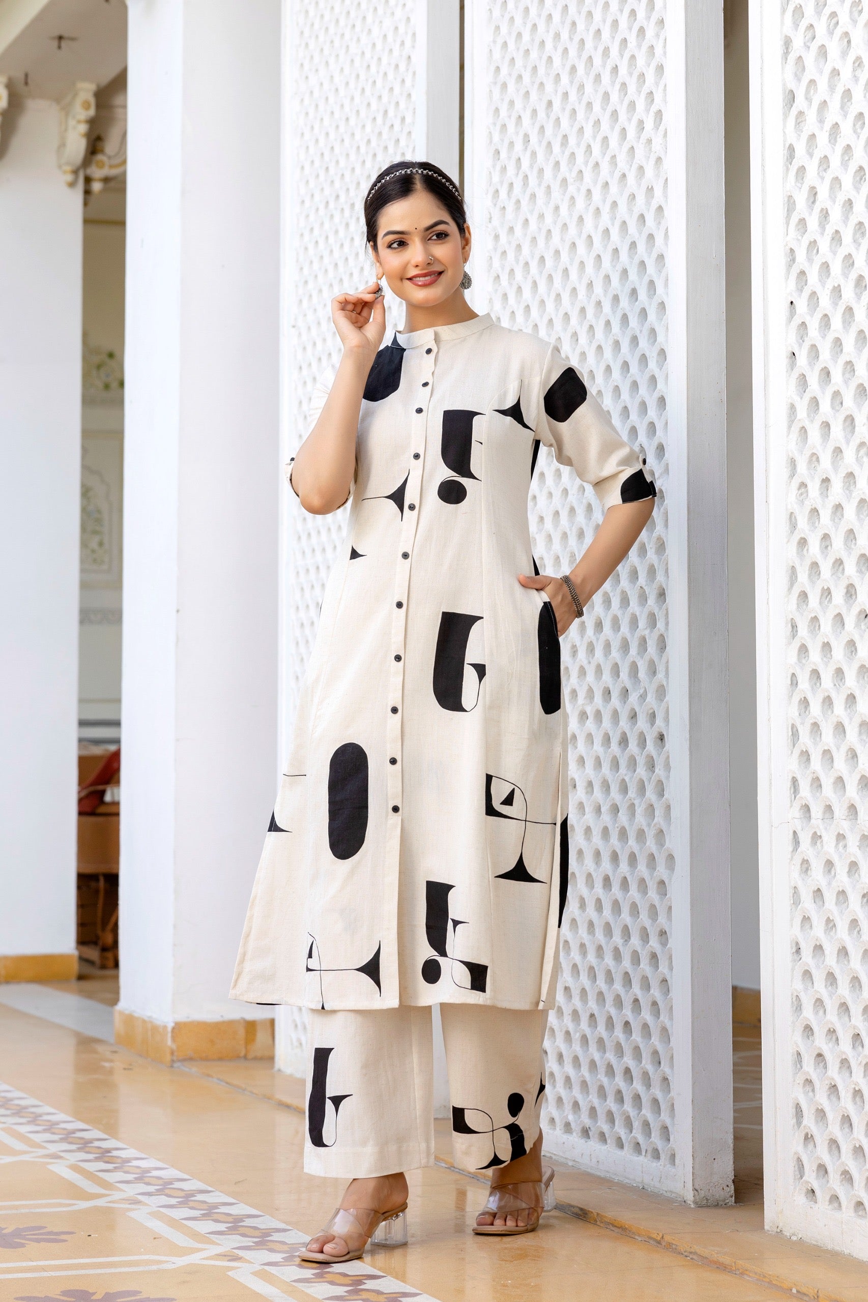 Varisha Cotton A-line Coord Set - The Jaipur Studio