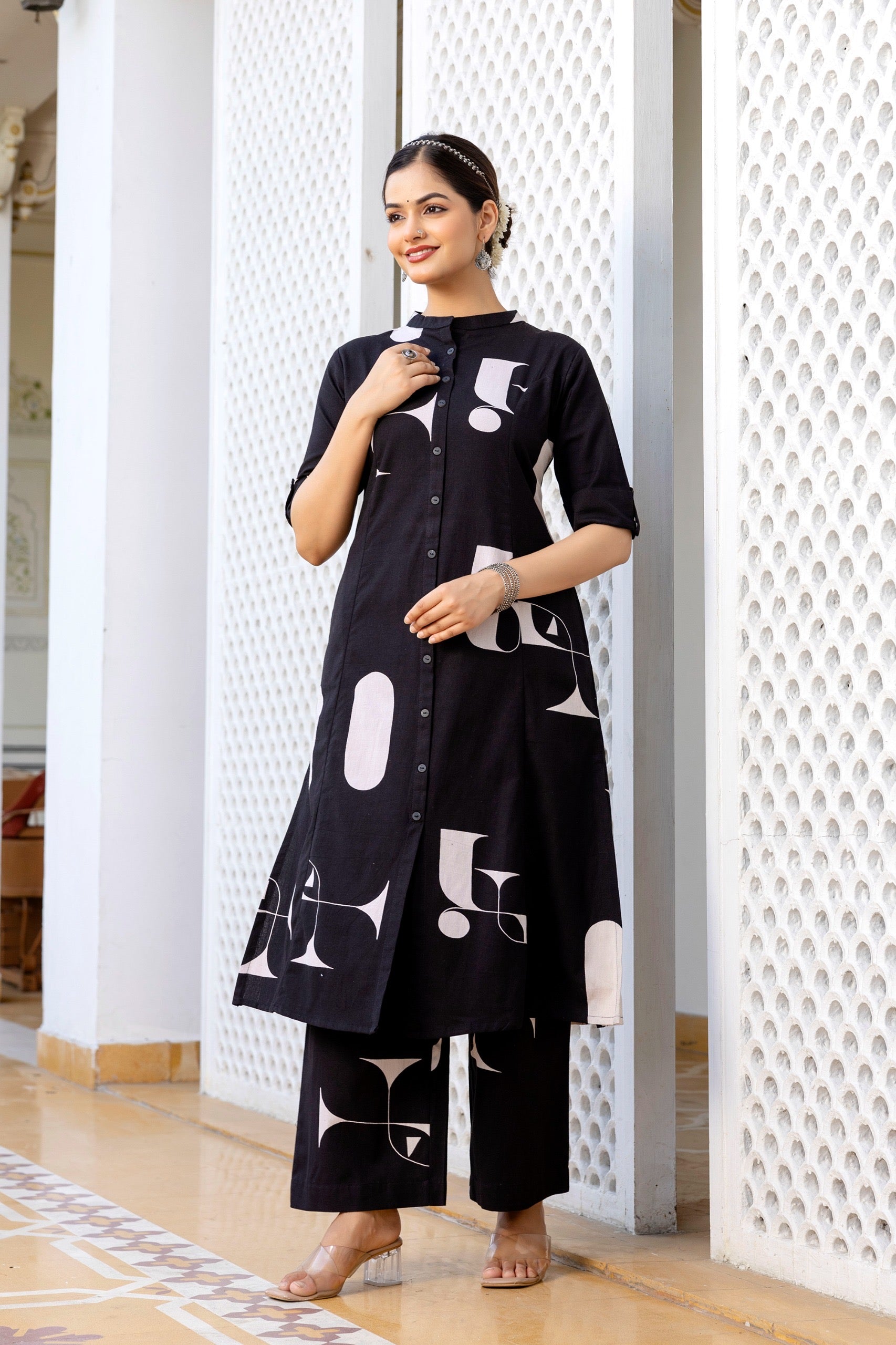Varisha Cotton A-line Coord Set - The Jaipur Studio