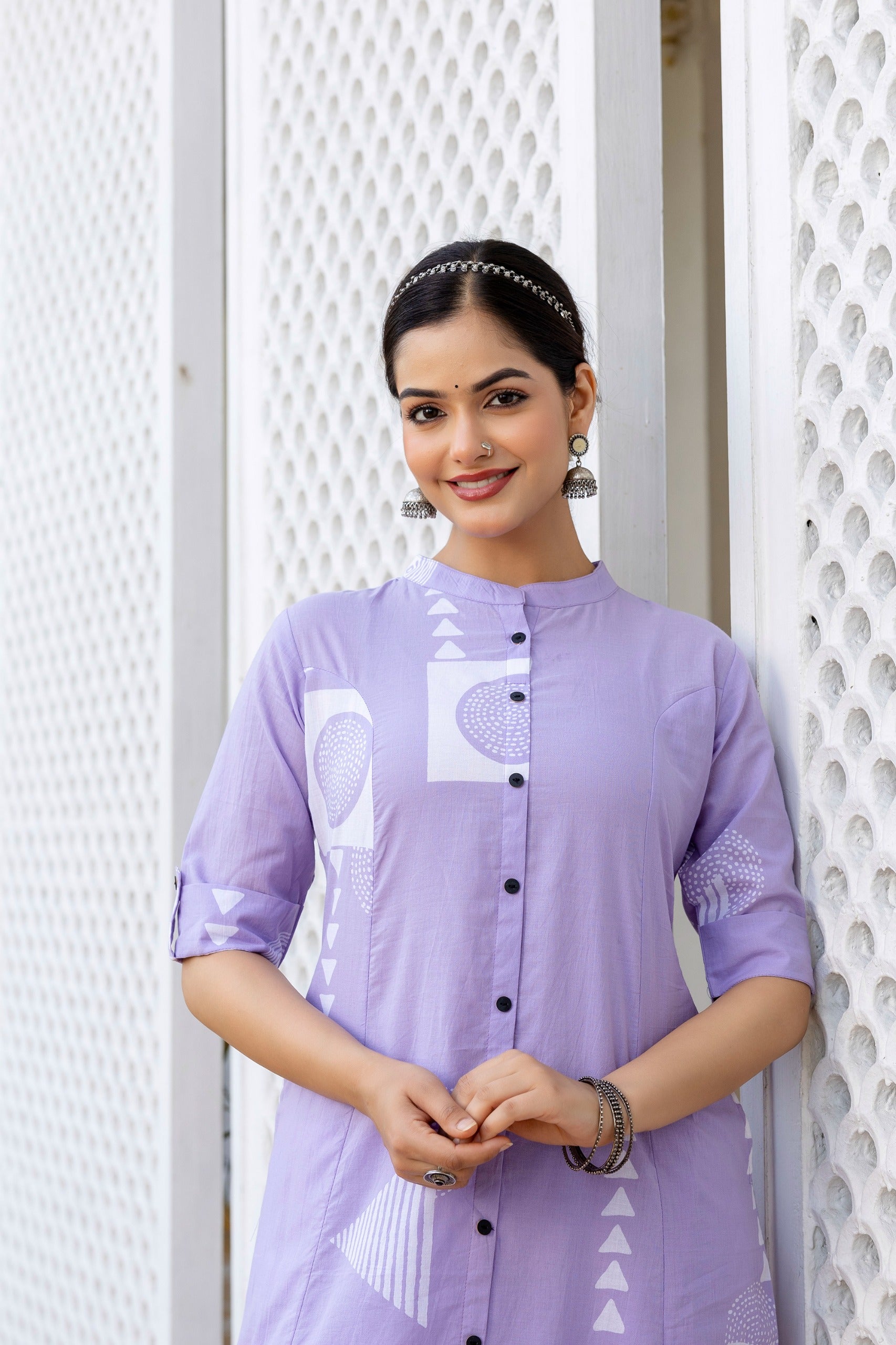 Tanu Cotton A-line Coord Set - The Jaipur Studio
