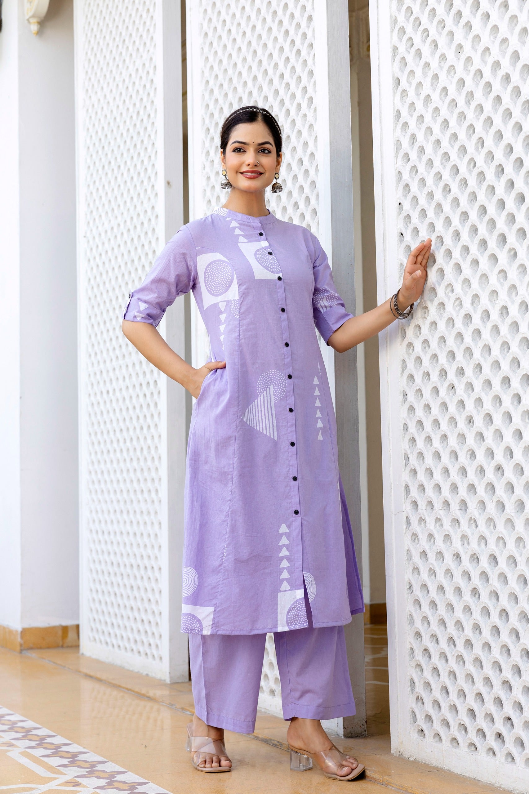 Tanu Cotton A-line Coord Set - The Jaipur Studio