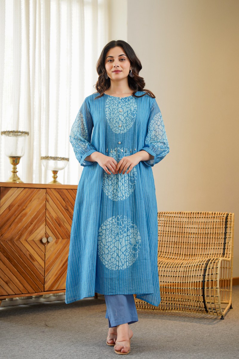 Sudipta Mul Cotton A-line Pant S - The Jaipur Studio