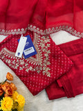 Zyra Bandhani Silk Embroidered Pant Set