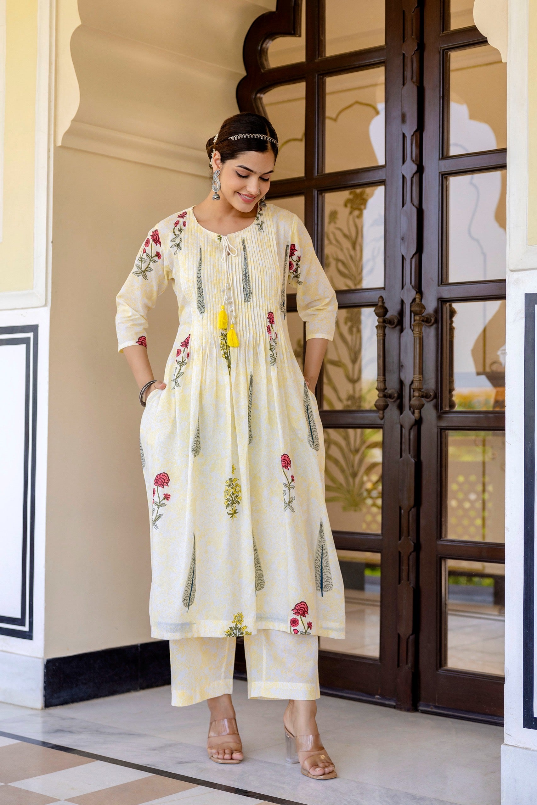 Sumira Handblock Premium Cotton Pant Set