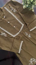 Tarini A-line cotton Embroidered Short Top