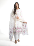 Malika Kota Doria Handblock Straight Dupatta Set
