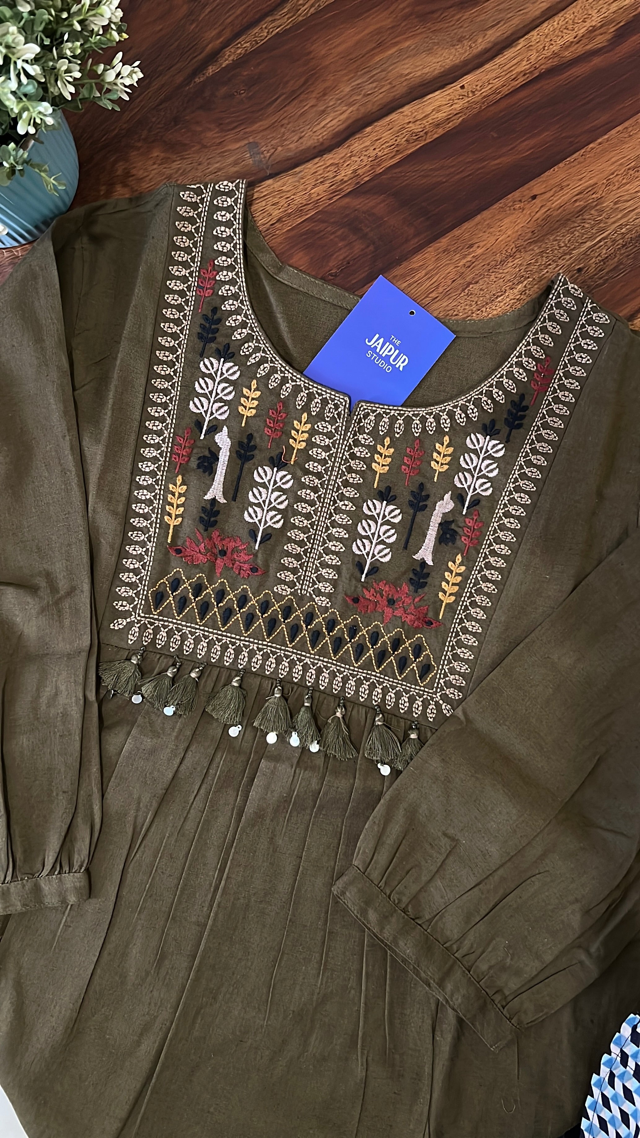 Krisha Cotton Embroidered Short Top