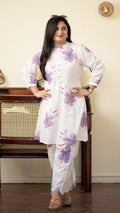 Emmi Purple Cotton Floral Coord Set
