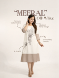 Meeral Cotton Floral Embroidered A-line Long Dress