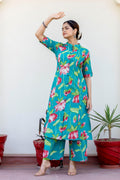 Srujana Floral Summerish A-line Coord Set