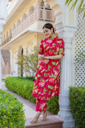 Srujana Floral Summerish A-line Coord Set