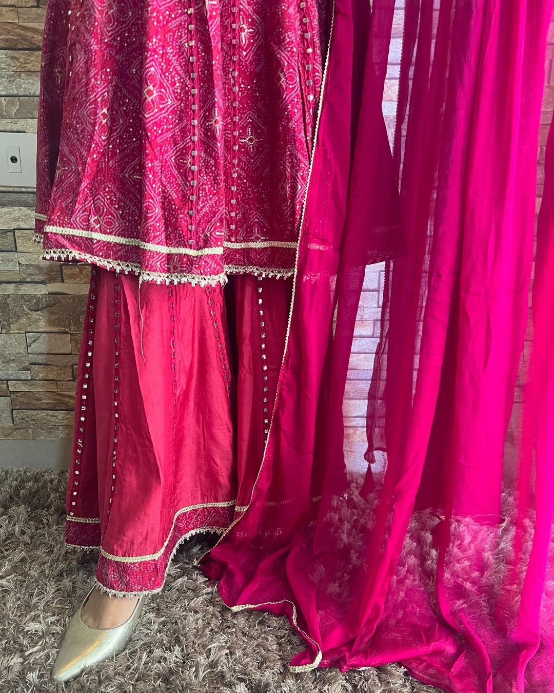 Muslin Sharara Set - The Jaipur Studio