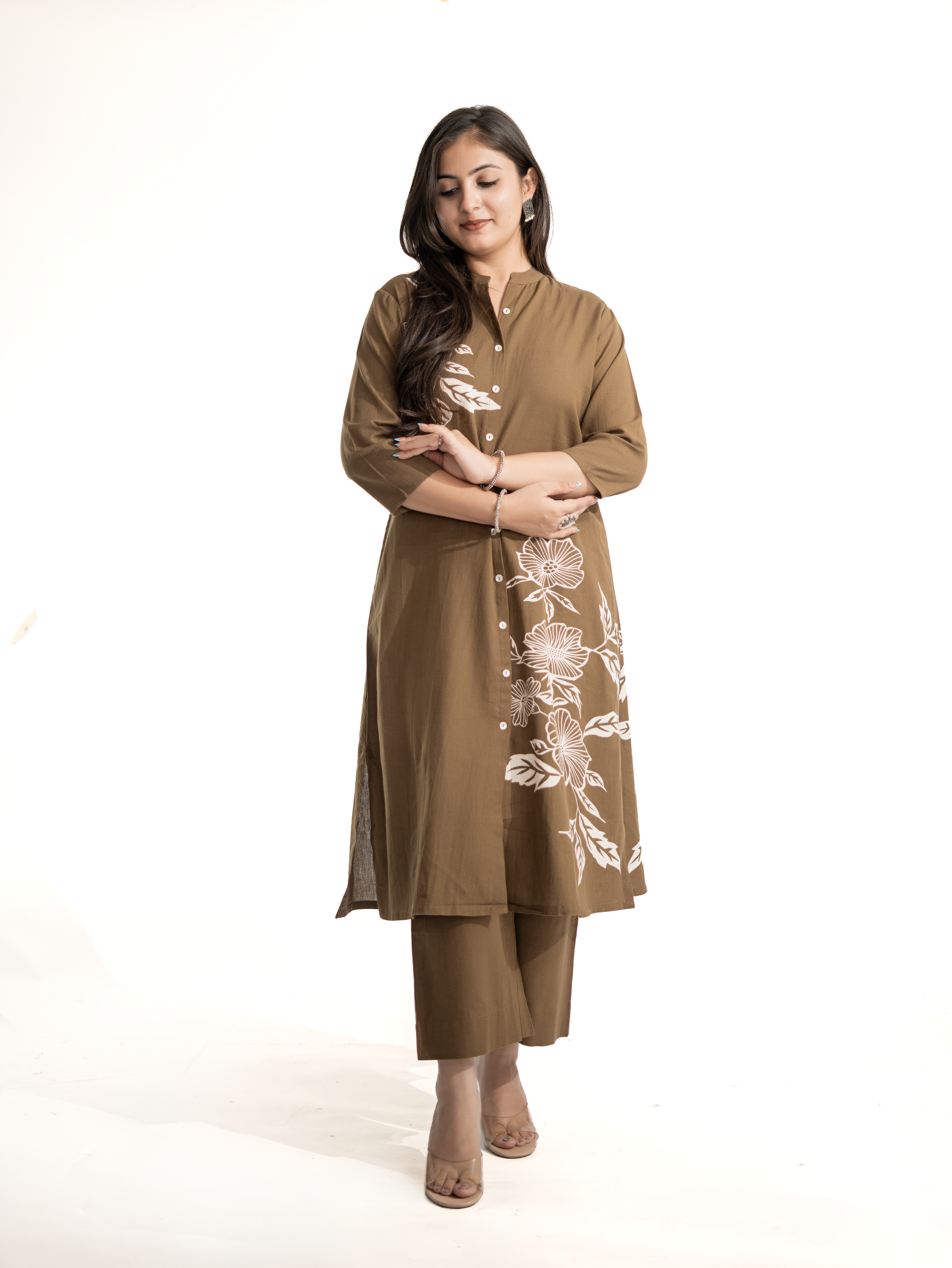 Mehreen Cotton A-line Plazo Set