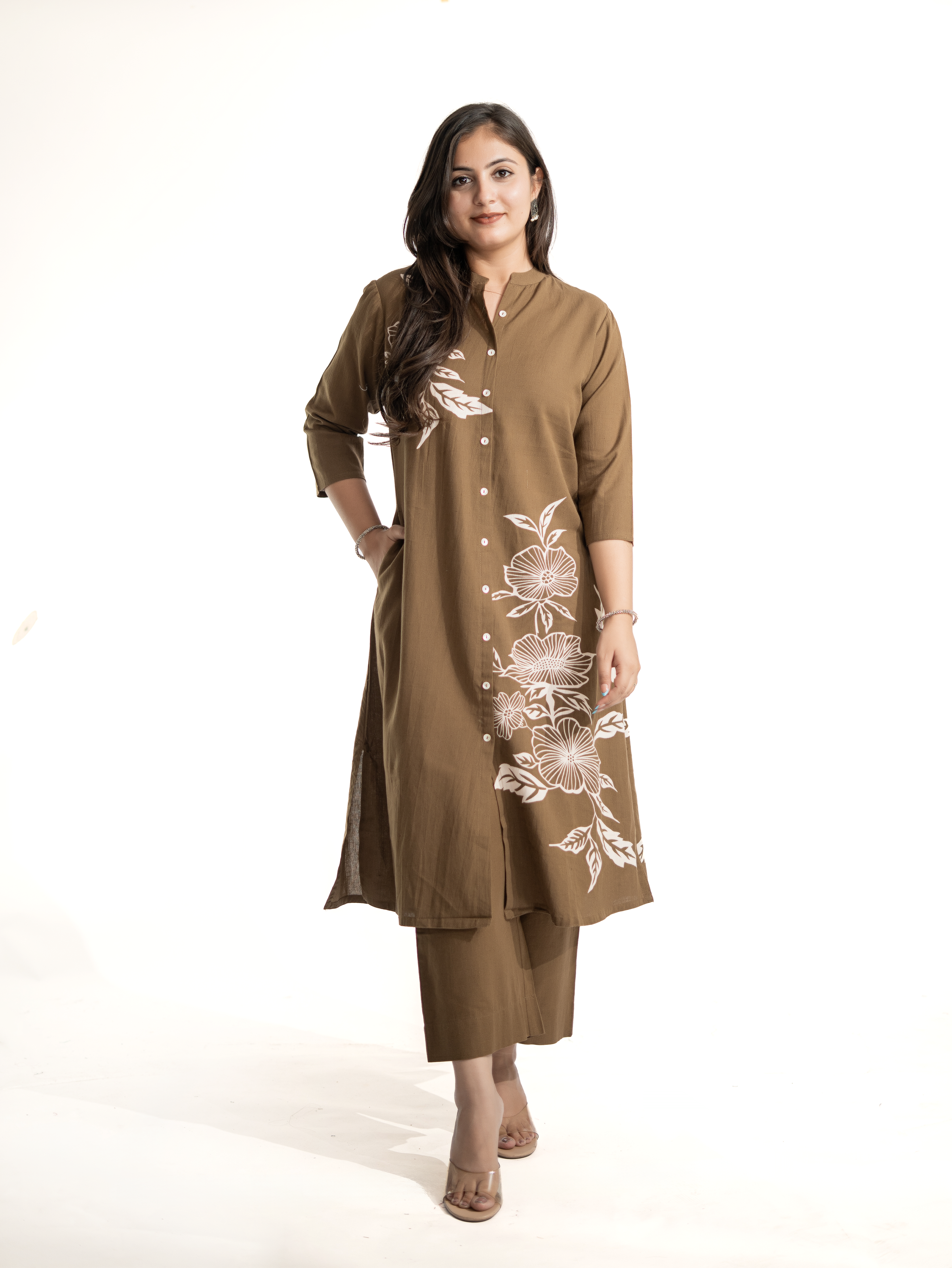 Mehreen Cotton A-line Plazo Set