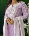 Jaipuri Cotton Embroidered Pant Set - The Jaipur Studio