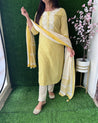 Jaipuri Cotton Embroidered Pant Set - The Jaipur Studio