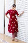 Cotton Lotus Summerish A-line Coord Set - The Jaipur Studio