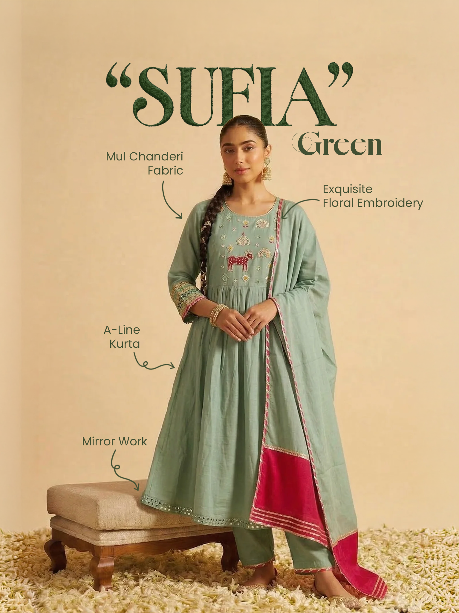 A Flared Anarkali for a Festive Look