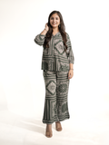 Jasmine Green Geometric Rayon Coord Set