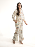 Jasmine Offwhite Multicolor Rayon Coord Set